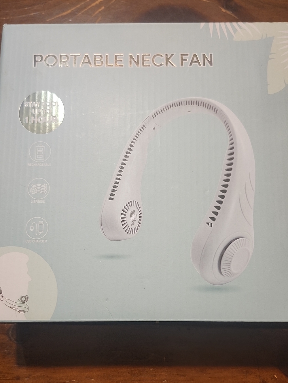 ❤️3 For 10.❤️Portable Neck Fan - White Lightweight Hands-Free Cooler